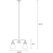 Belton 3 Light 19.88 inch Brushed Nickel Chandelier Ceiling Light