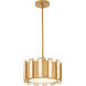 Volterra 1 Light 15 inch Aged Brass Pendant Ceiling Light