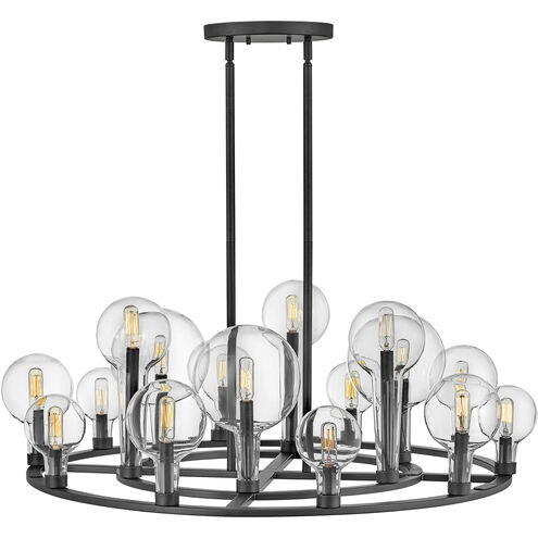 Alchemy 16 Light 37.75 inch Black Indoor Chandelier Ceiling Light