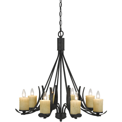 Morelia 8 Light 30 inch Black Smith Chandelier Ceiling Light