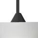 Trilo 7 1 Light Black Cord Pendant Ceiling Light