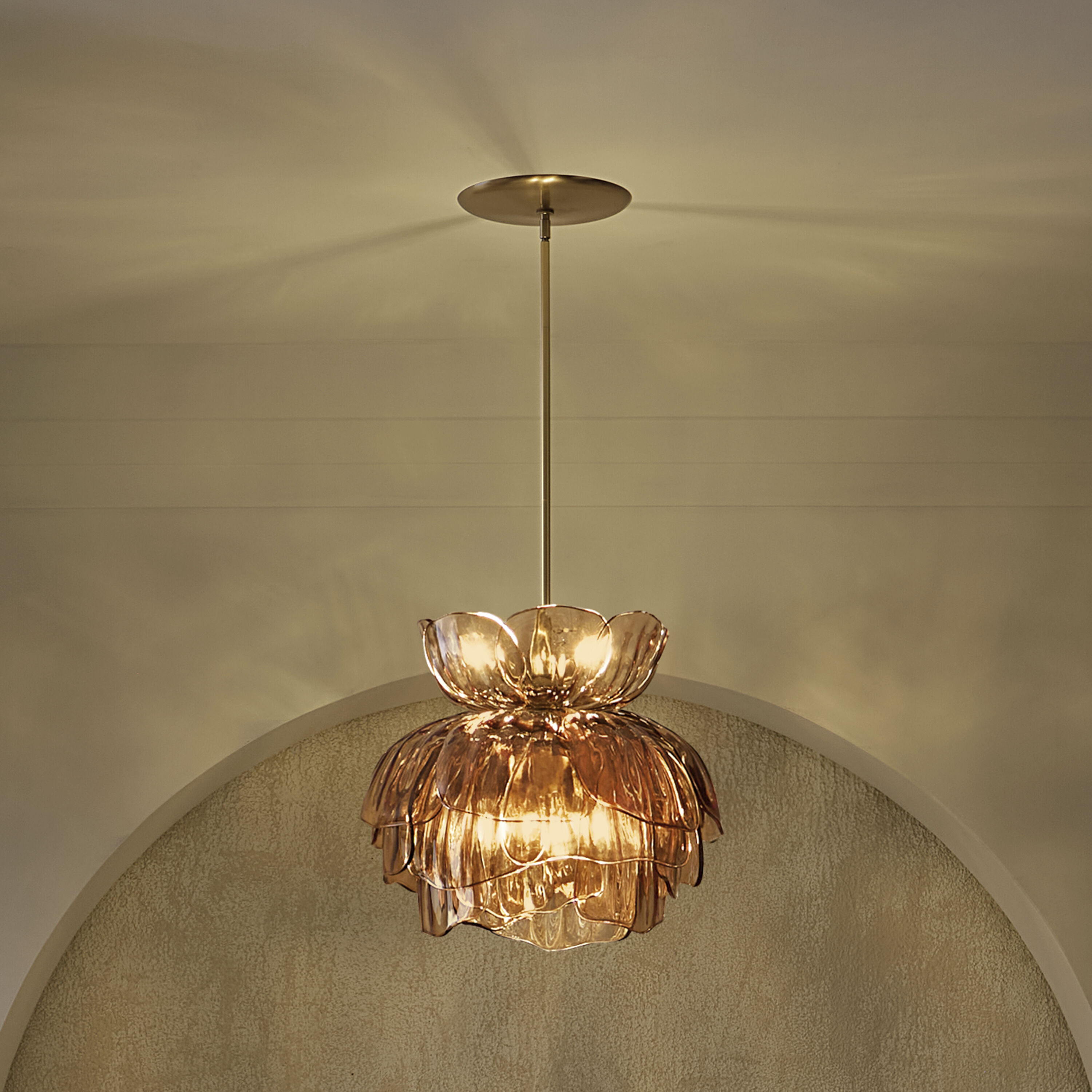 Fantine 7 Light 22 inch Unlacquered Brass Chandelier Ceiling Light in Light Amber