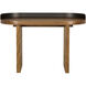 Euler 50 X 25 inch Dark Walnut and Matte Black Desk
