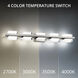 Interlok LED 36 inch Brushed Nickel Bath Vanity & Wall Light in 4000K, dweLED