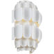 Swoon Sconce Wall Light in Matte White, Smithsonian Collaboration