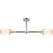 Franklin Restoration Dover LED 21 inch Polished Nickel Chandelier Ceiling Light in Matte White Glass, Franklin Restoration