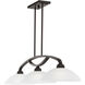 Somerset 3 Light 50 inch English Bronze Linear Chandelier Ceiling Light