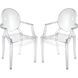 Vanish Clear Chair, Set of 2