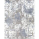 Venice 122.05 X 94.49 inch Denim/Pale Blue/Light Gray/Medium Gray/Ivory Machine Woven Rug in 8 x 10, Rectangle