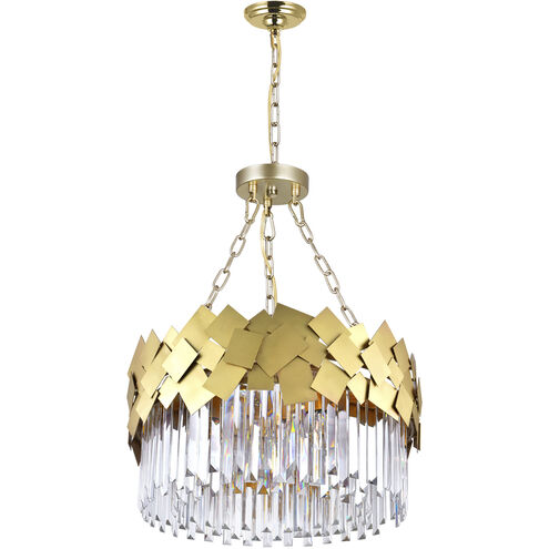 Panache 6 Light 24 inch Medallion Gold Down Chandelier Ceiling Light