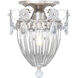 Bagatelle 1 Light 8 inch Antique Silver Semi Flush Mount Ceiling Light in Spectra 