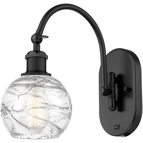 Ballston Athens Deco Swirl LED 6 inch Matte Black Sconce Wall Light