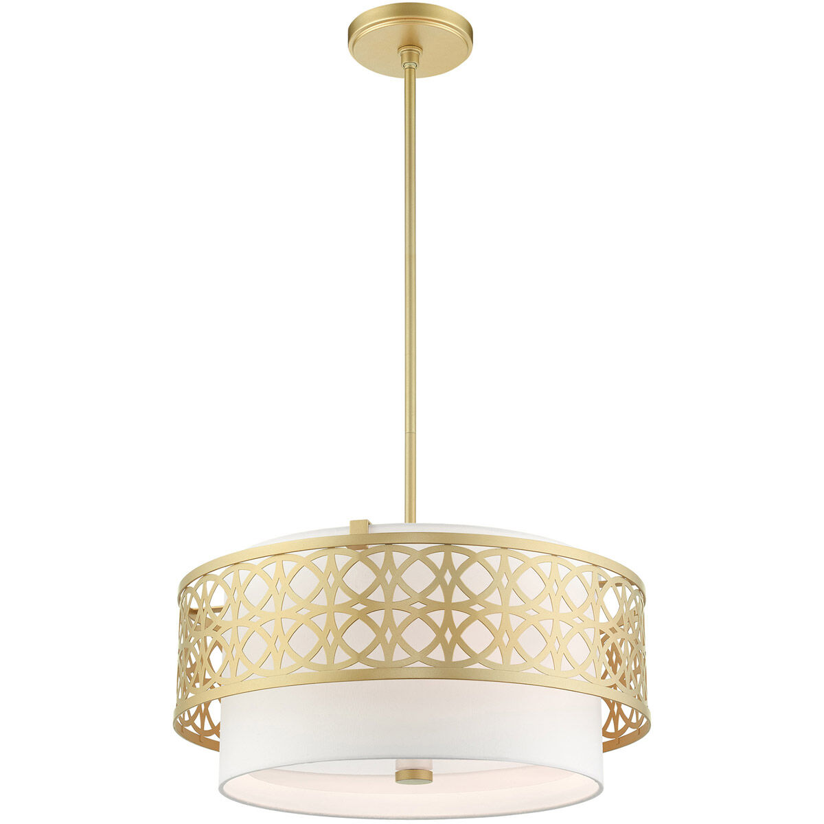 Calinda 4 Light 20 inch Soft Gold Pendant Chandelier Ceiling Light