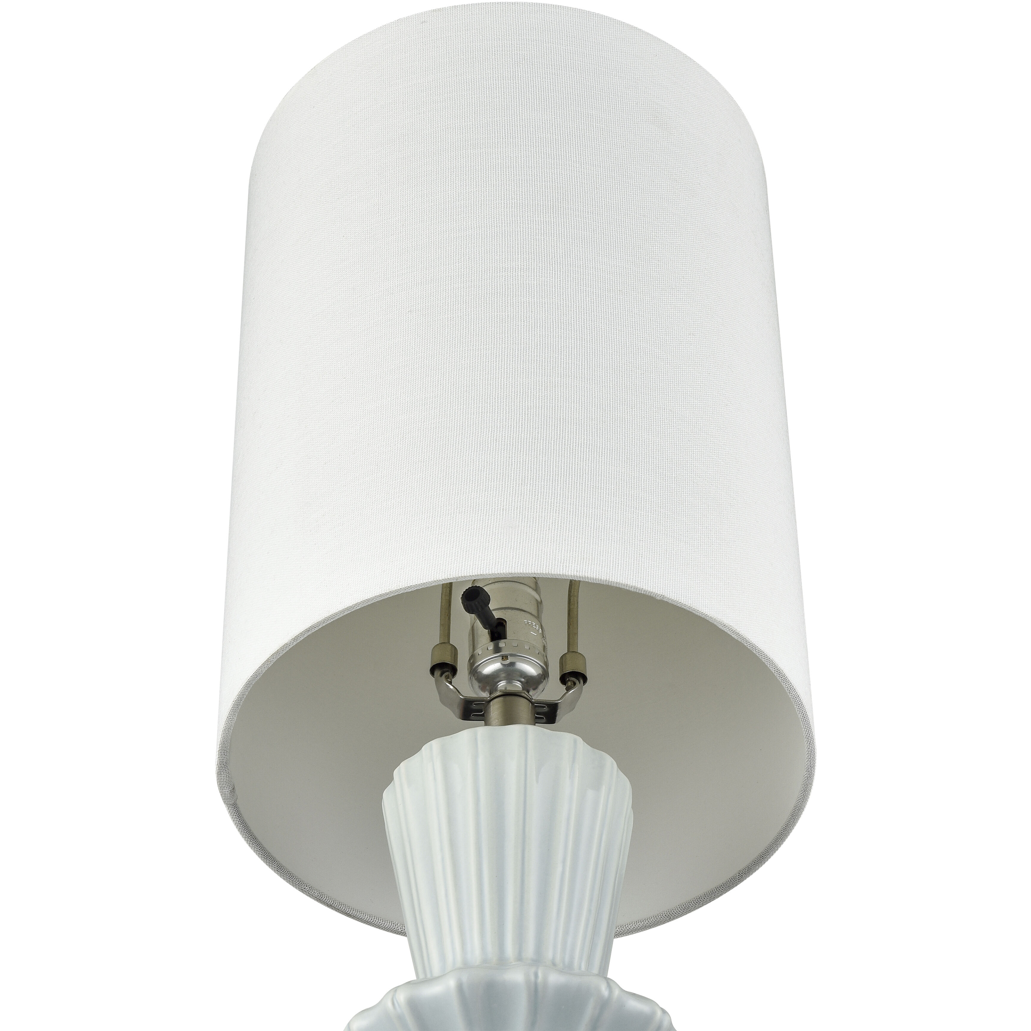 Saxon 30 inch 9 watt Light Blue Glazed Table Lamp Portable Light