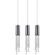 Extended 3 Light 5 inch Chrome Multi Light Pendant Ceiling Light