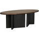 Savage 96 X 50 inch Dark Walnut & Ebony Dining Table