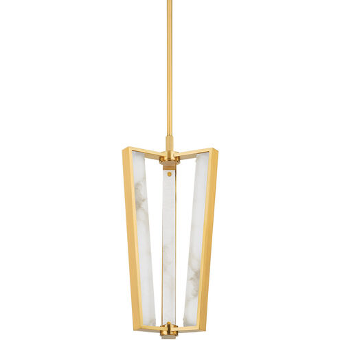 Edgemere LED 11 inch Aged Brass Pendant Ceiling Light