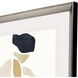 Silhouette Blocks Blue and Beige and Gray and Orange Framed Art