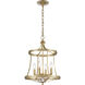 Noura 4 Light 15 inch Champagne Gold and Clear Pendant Ceiling Light