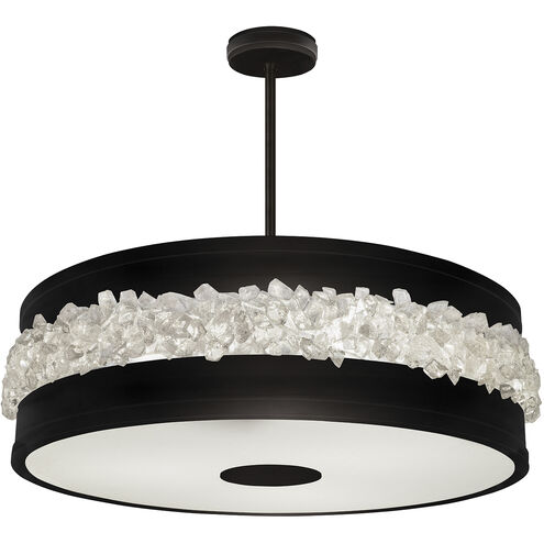 Arctic Halo 3 Light 32 inch Black Pendant Ceiling Light