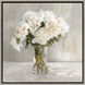 White Flower Bouquet White and Multi and Green and Brown Canvas, Propac