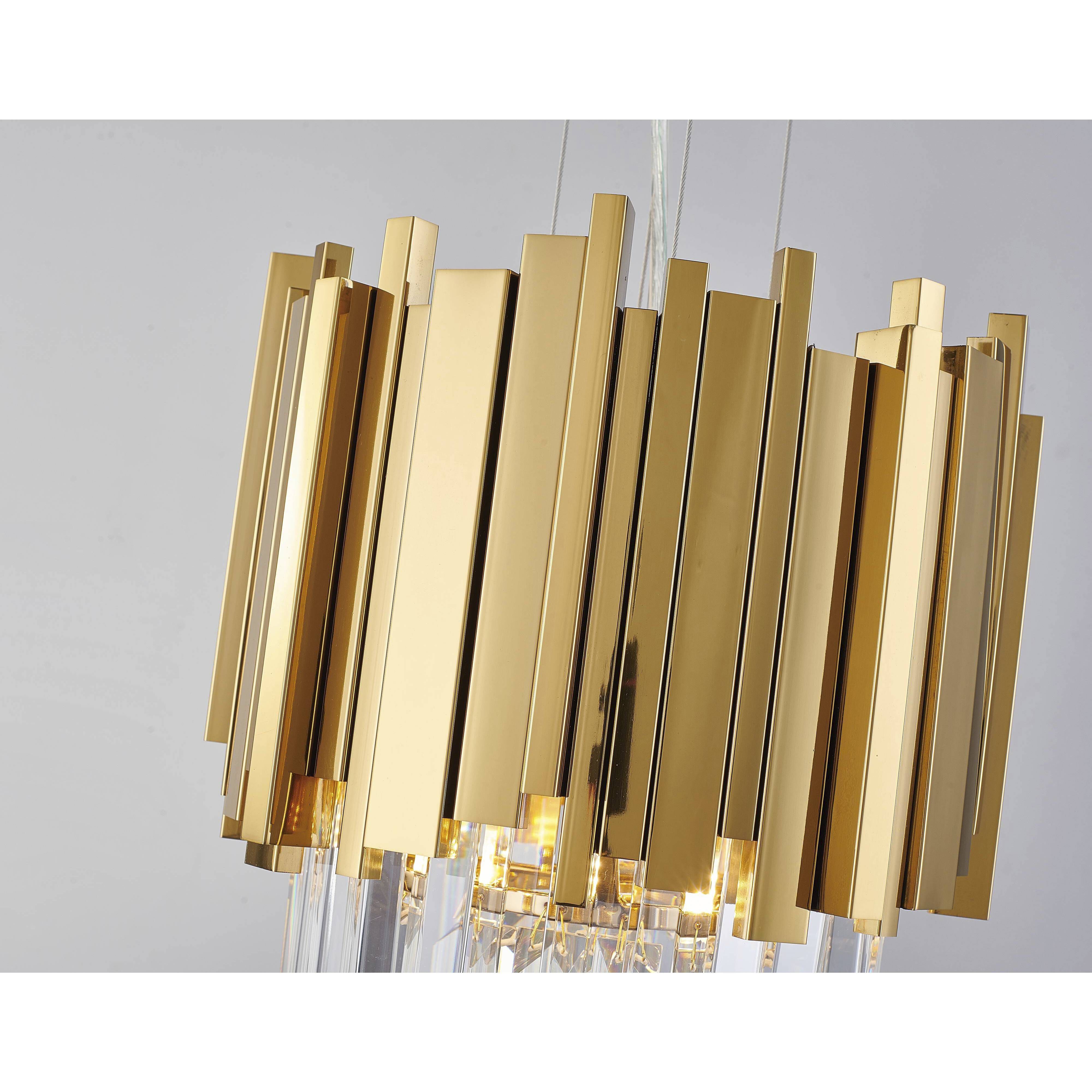Canada 4 Light 9.8 inch Gold Pendant Ceiling Light