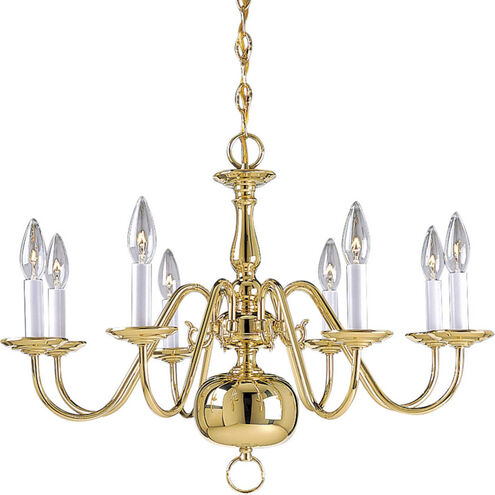 Cassius 8 Light 26 inch Polished Brass Chandelier Ceiling Light