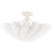 Hadley 3 Light 22.5 inch Gesso White Semi-Flush Mount Ceiling Light