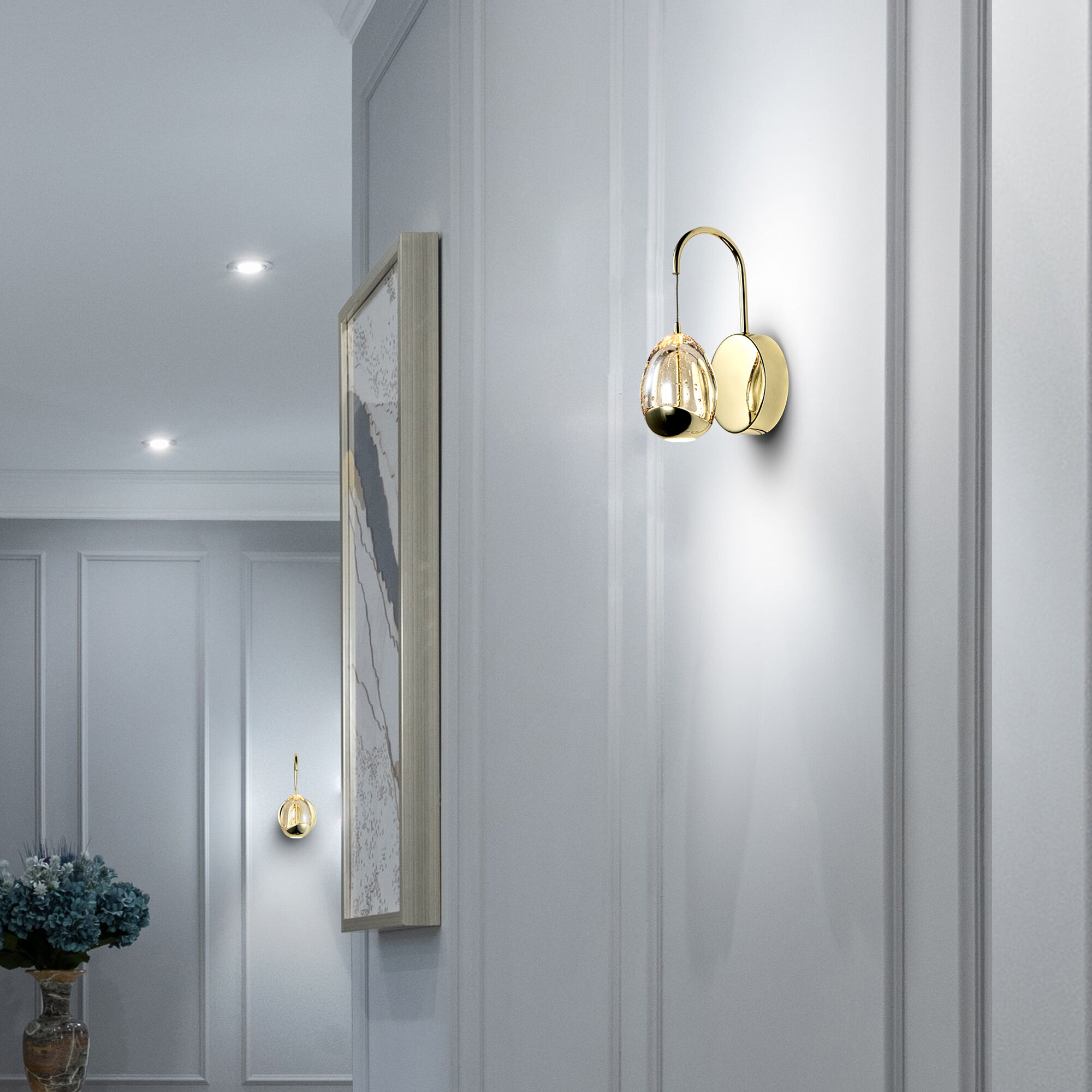 Artisan Collection/VENEZIA Series Wall Sconce Wall Light in Gold
