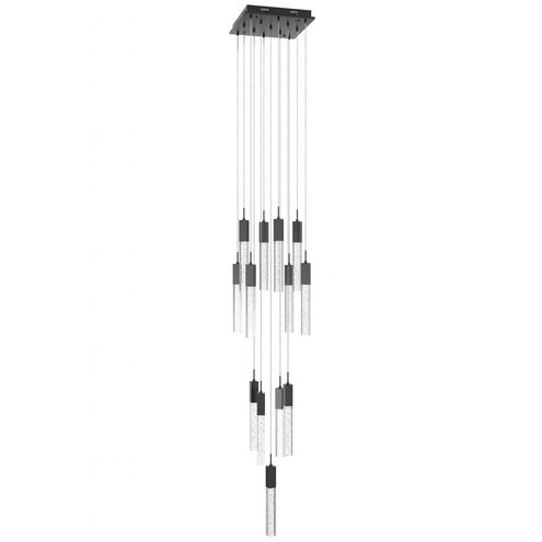 Original Glacier Avenue LED 20 inch Dark Bronze Multi Port Pendant Ceiling Light in Bubbled