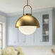 Alora Mood Harper 1 Light 15.75 inch Aged Gold Pendant Ceiling Light