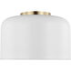 Malone 1 Light 10.75 inch Matte White Ceiling Flush Mount Ceiling Light