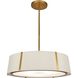Fulton 6 Light 24 inch Antique Gold Chandelier Ceiling Light