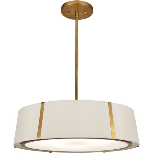 Fulton 6 Light 24 inch Antique Gold Chandelier Ceiling Light