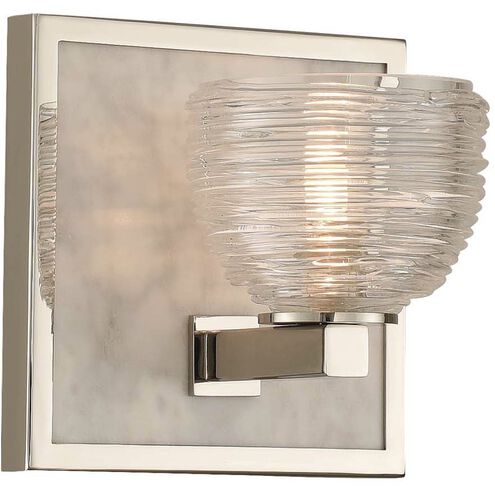 Bianco LED 6 inch Polished Nickel Bath Light Wall Light