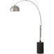 Tambo 92 inch 14 watt Satin Nickel and Black Oak Arc Floor Lamp Portable Light in Satin Nickel Steel