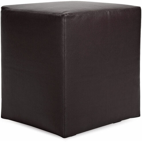 Universal 20 inch Avanti Black Cube Ottoman with Slipcover