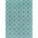 Frontier 66 X 42 inch Aqua, Khaki Rug