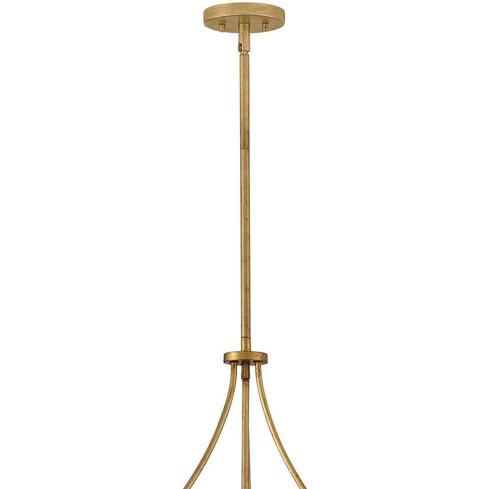 Myra 8 Light 24 inch Distressed Brass Chandelier Ceiling Light