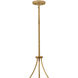 Myra 8 Light 24 inch Distressed Brass Chandelier Ceiling Light