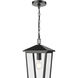 Munger 1 Light 9.25 inch Powder Coated Black Outdoor Hanging Pendant