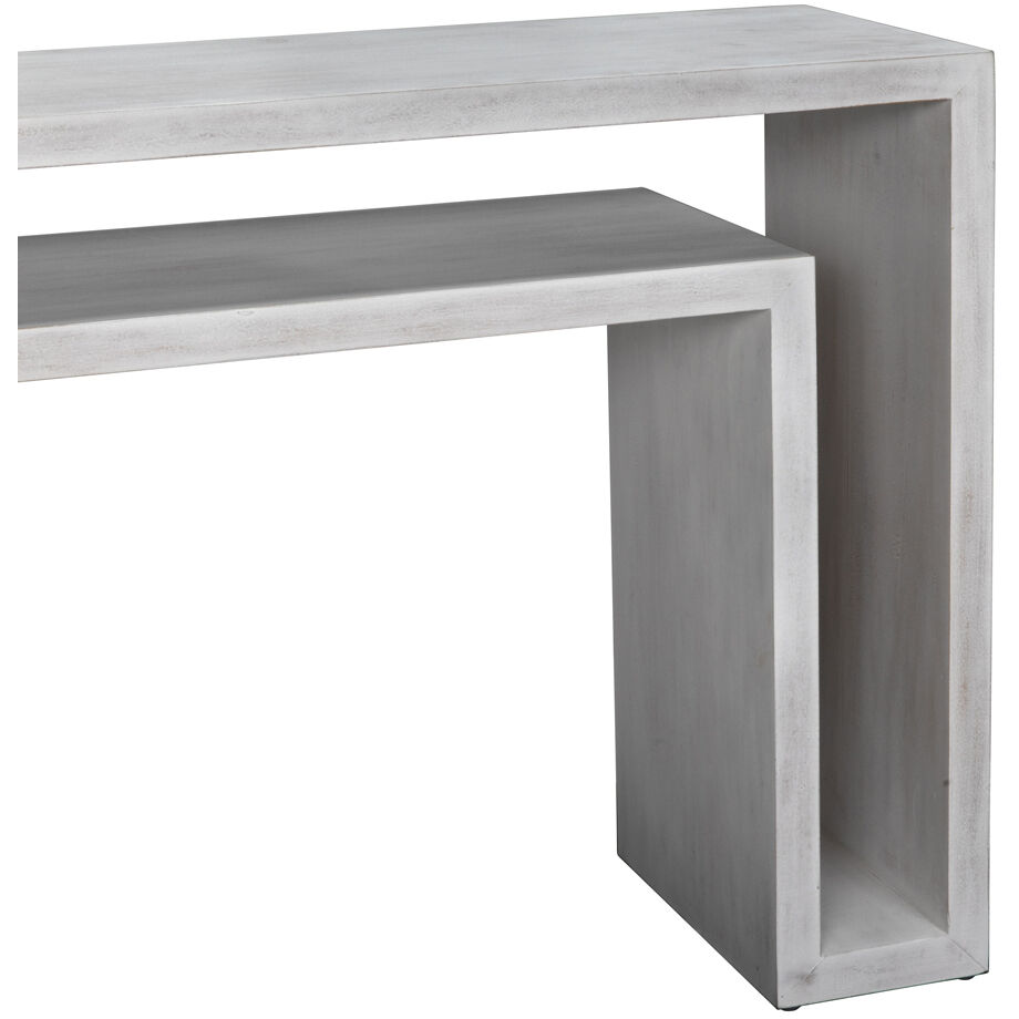 Caine 56 X 14 inch White Wash Console