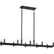 Erzo 10 Light 12.75 inch Black Chandelier Ceiling Light, Single