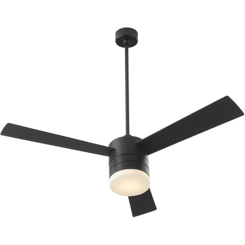 Allegro 52 inch Black with Matte Black/Walnut Blades Ceiling Fan