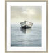 A Sure Sail Turquoise and Beige and White and Gray Framed Art