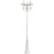 Oxford 3 Light 87 inch Textured White Outdoor Post Light