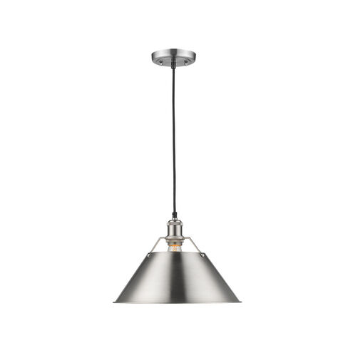 Orwell 1 Light 14 inch Pewter Pendant Ceiling Light, Large