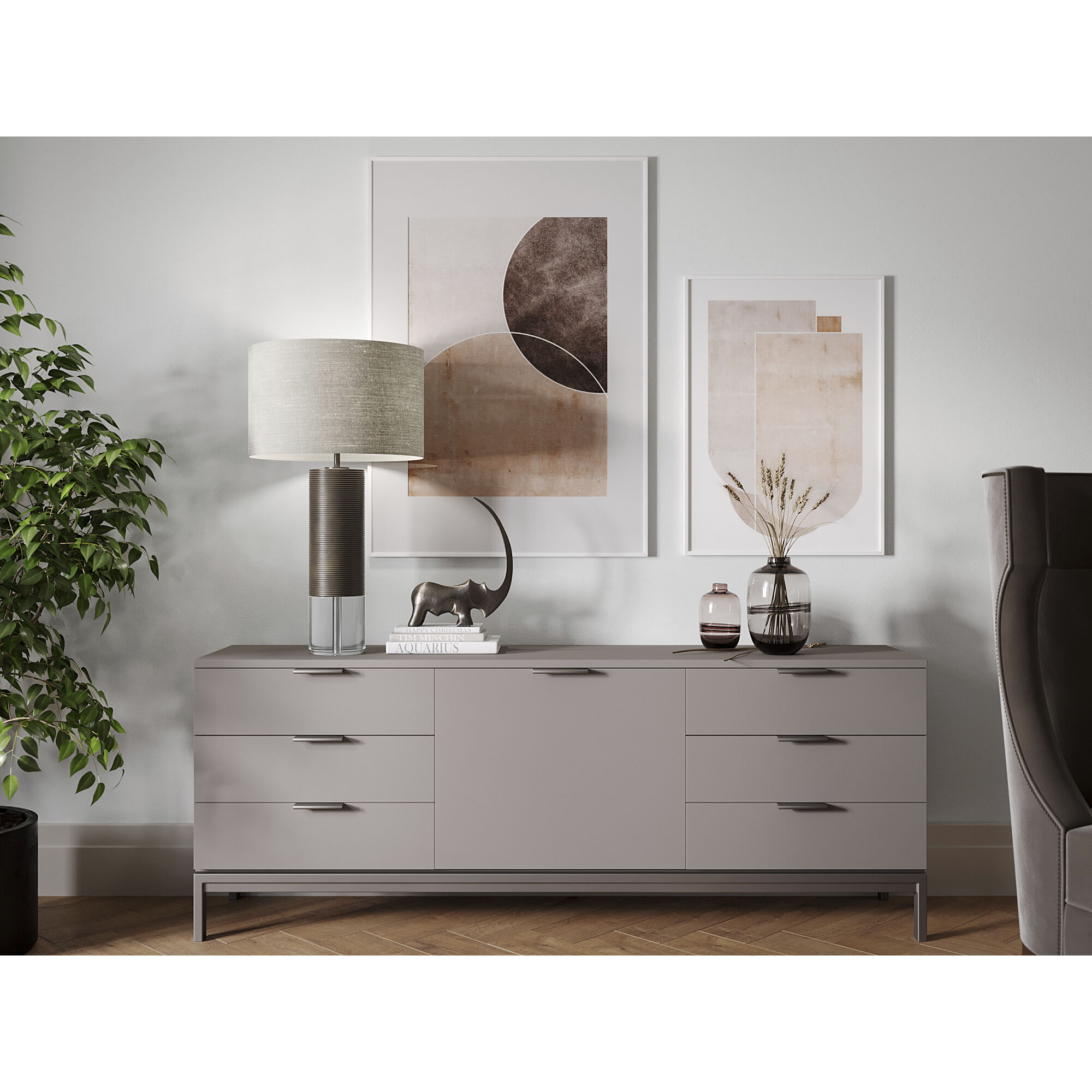 Atlantic 31 inch 150.00 watt Bronze Table Lamp Portable Light, Finely Ribbed Surface