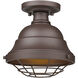 Bartlett 1 Light 8.63 inch Textured Bronze Outdoor Ceiling