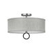 Galerie Link 3 Light 18 inch Brushed Nickel Semi-Flush Mount Ceiling Light